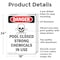 Signmission Pool Closed Strong, 18 in W x Rectangle, Aluminum OS-2PACK-DS-A-1824-V-1626 - alternate 2